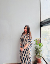 Celestial Motif Kaftan Dress
