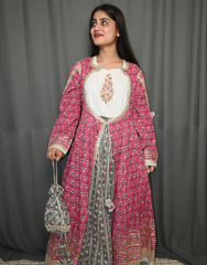 Gulrukh Pink Angrakha Set