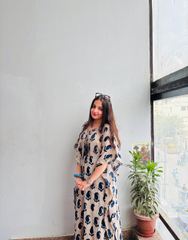 Celestial Motif Kaftan Dress