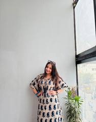 Celestial Motif Kaftan Dress