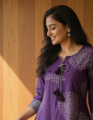 Purple Aura Printed Tunic