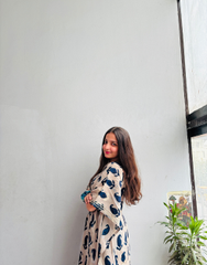 Celestial Motif Kaftan Dress