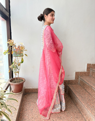 Printed Kurta Sharara Set with Dupatta