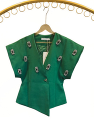 Emerald Luxe Statement Top
