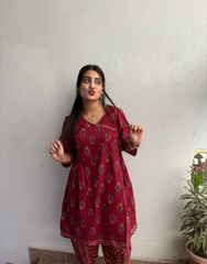 Printed Kurta with Salwar Set