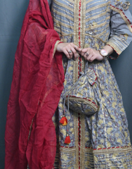 Zarish Grey Gharara Set