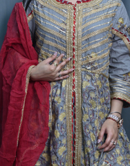 Zarish Grey Gharara Set
