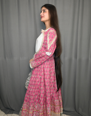Gulrukh Pink Angrakha Set