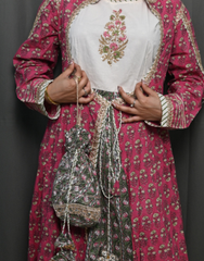 Gulrukh Pink Angrakha Set